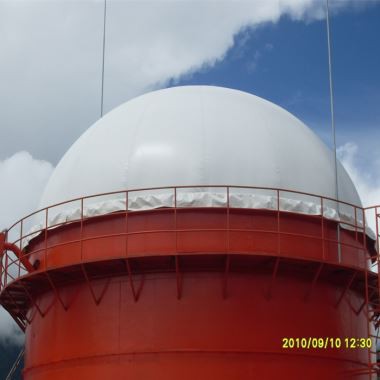 Dual Membrane Gas Balloon on Digester